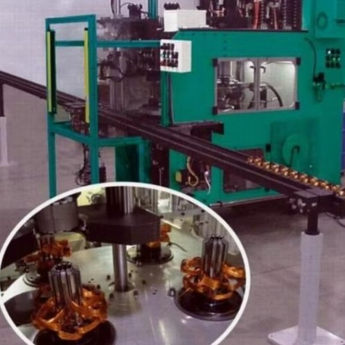 Automatic 3-Head 6-Station Ceiling Fan Coil Winding Inserter Machine